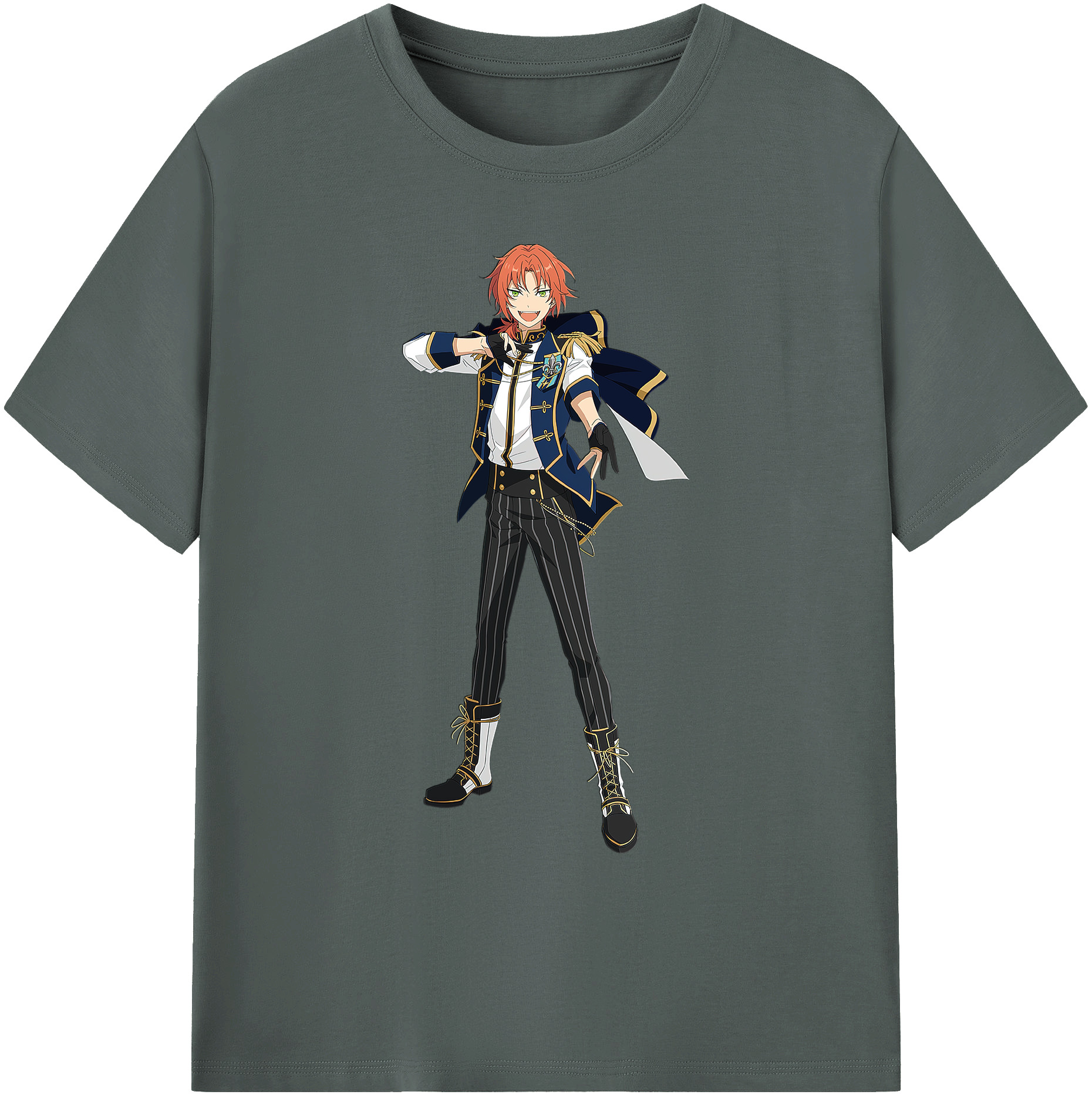 （画像用） あんさんぶるスターズ! Ensemble Stars 綿100％ メンズ半袖Tシャツ｜肌触りやわらか＆通気性